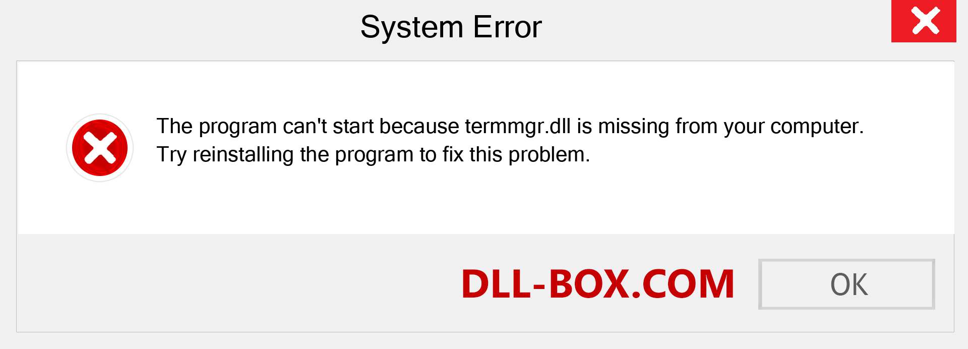  termmgr.dll file is missing?. Download for Windows 7, 8, 10 - Fix  termmgr dll Missing Error on Windows, photos, images